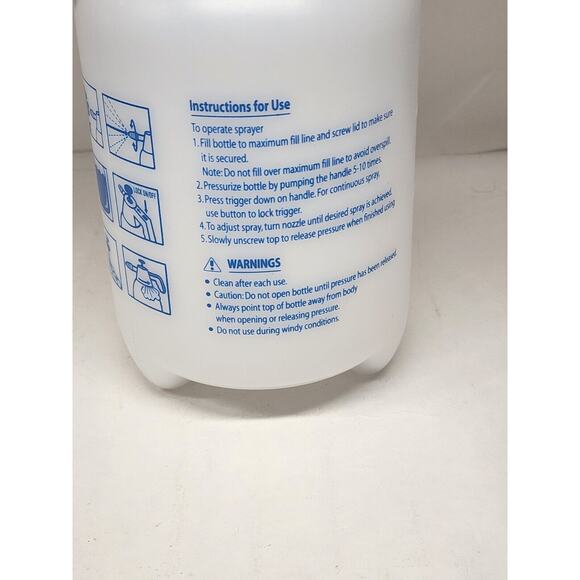 True Living 1 Liter Pump Pressure Sprayer - Blue/White - NEW - Picture 4 of 6